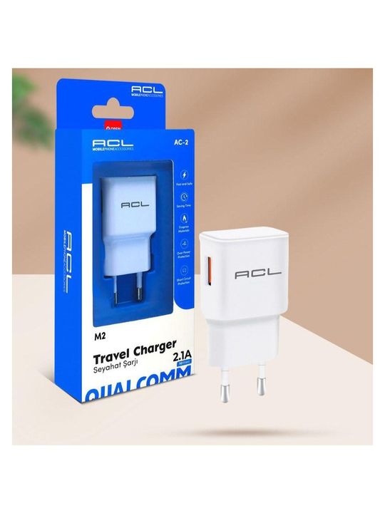 ACL AC-2 M2 M2 2.1A 10 Watt 1Xusb Şarj Başlığı Seyahat Şarj
