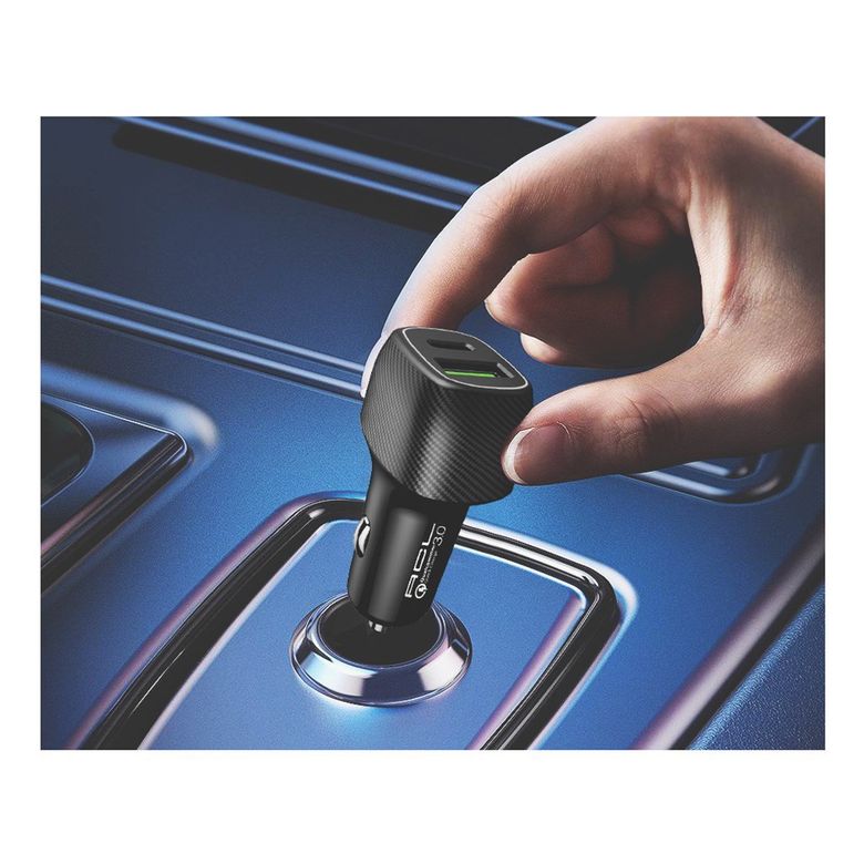 ACL Ac-85 Pd Quick Charge 3.0 Usbx2 6A, 43 Watt, Araç Içi Hızlı Şarj Aleti Type C Girişli
