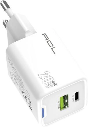 Acl Ac-96  20W 1Xusb-A 1Xusb-C 1Mt Type-C  To Type-C Kablo  Duvar Şarj Aleti