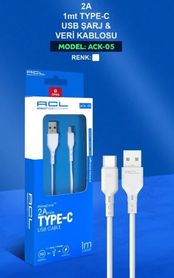 ACL Ack-05 2.4A Type-C 1Mt Şarj Kablosu