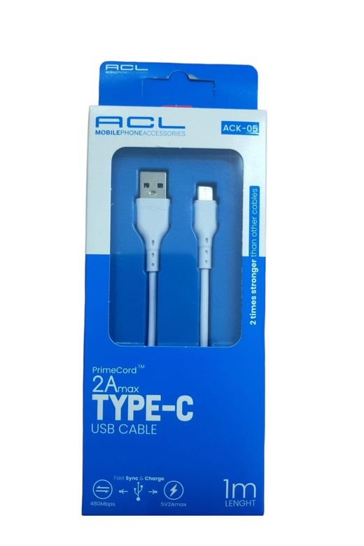 ACL Ack-05 2.4A Type-C 1Mt Şarj Kablosu