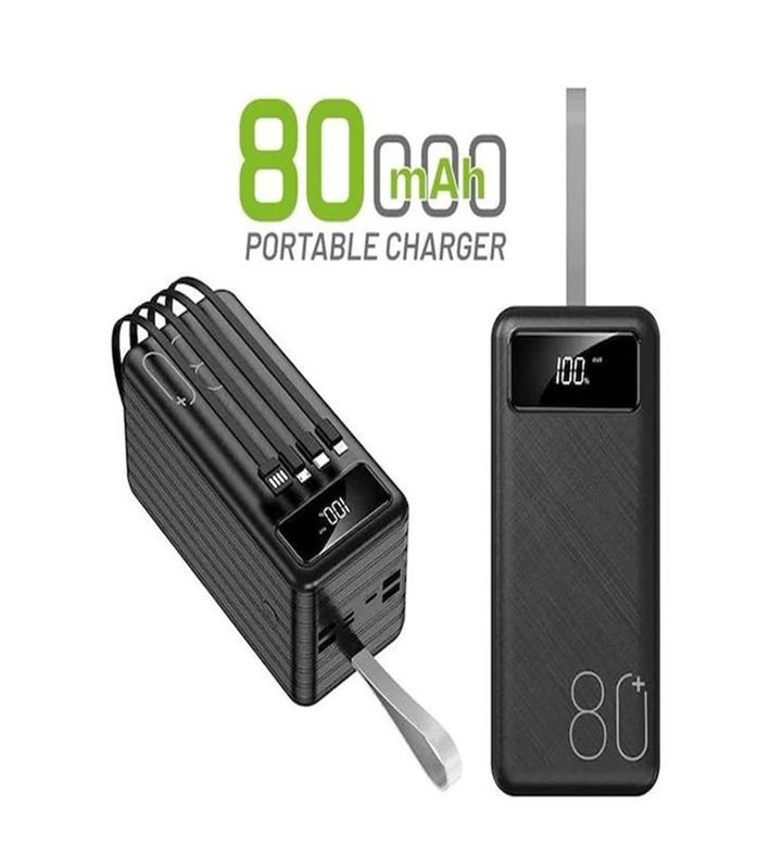 ACL ACL PW108 Pw-108 22.5W Hızlı Şarjlı 80.000 Mah Dahili Kablolu Powerbank