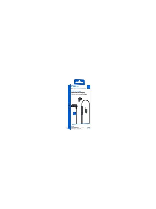 ACL K1-74 Usb-C Girişli Mikrofonlu Kumandalı 1.2Mt Kulaklık - Siyah