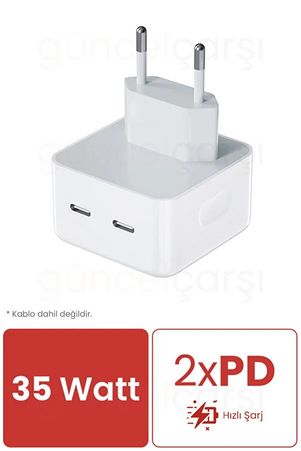 Acl L6 Pd 35W Çift Portlu  Şarj Adaptörü