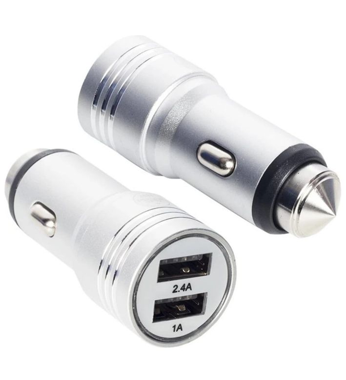 Acl Mc-02 2.4A 2Xusb Full Metal 1Mt Mikro Kablo Araç İçi Şarj Aleti