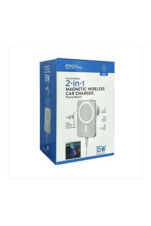 ACL Mrgoq1c9Ps Aw2 Magsafe Uyumlu Kablosuz Araç Içi Havalandırma Telefon Tutucu 15W Wireless Hızlı Şarj Cihazı