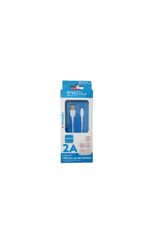 ACL SPT0100 Ack-03 Iphone Usb Lightning Veri Data Şarj Kablo 2A 1 Mt.