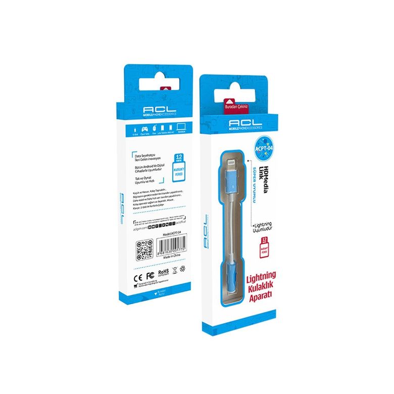 ACPT-04v Acl Acpt-04 Lightning Kulaklık Aparatı Dönüştürücü