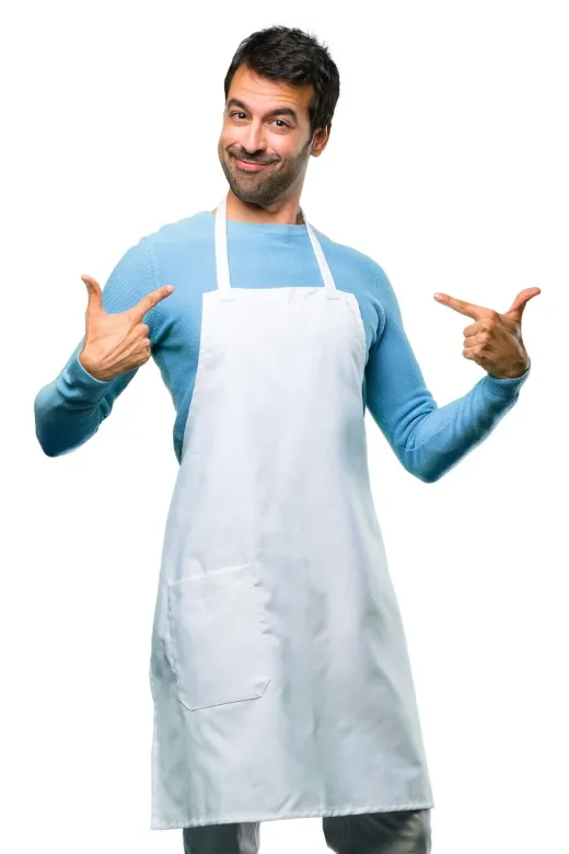 ACR Giyim ACRONLUK Beyaz Mutfak Önlüğü -Unisex-