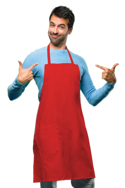 ACR Giyim ACRONLUK Kırmızı Mutfak Önlüğü -Unisex-