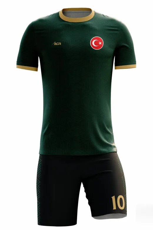 ACR Giyim Tekstil Forma Baskı ACRFTBZUMRUT Futbol Forması Zümrüt Model - Kişiye Özel Isim Ve Numara Yazılabilir Dijital Baskı Tasarım