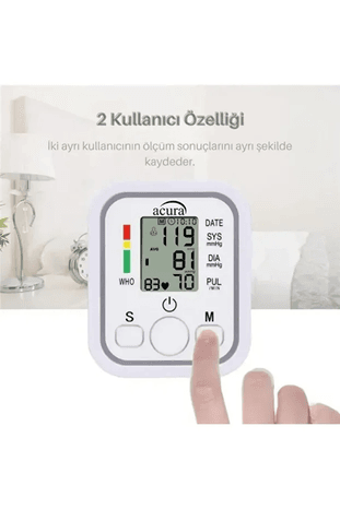 Acura Ac-463K Türkçe Konuşan Çift Kullanıcı Özellikli Koldan Tansiyon Aleti