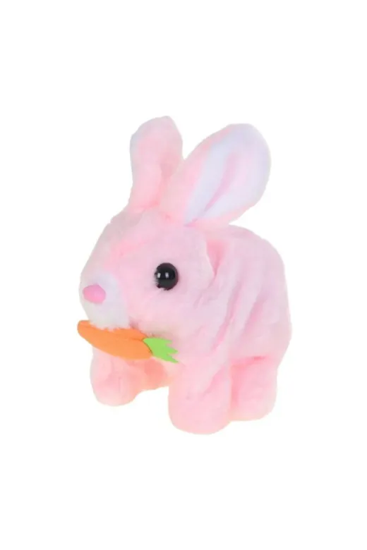 adayus dadasdasd Pilli Zıplayan Peluş Tavşan Oyuncak 15 Cm – Havuçlu | 3 Renk | 3+ Yaş | Doğum Günü & Bayram Hediyesi