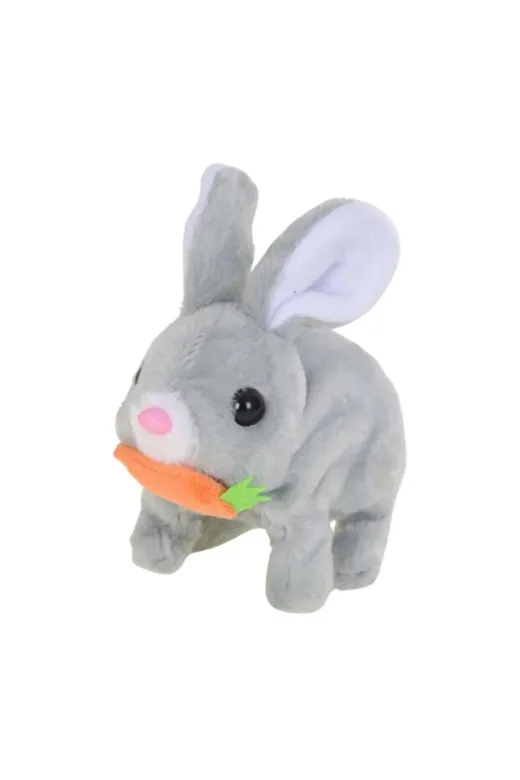 adayus dadasdasd Pilli Zıplayan Peluş Tavşan Oyuncak 15 Cm – Havuçlu | 3 Renk | 3+ Yaş | Doğum Günü & Bayram Hediyesi