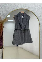 Adira Peluş Yelek-Zİ3139 Taş