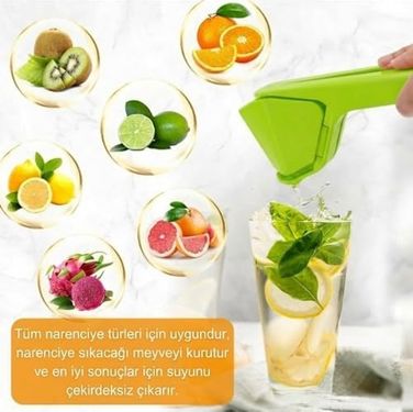Aea94 131621140 Pratik Katlanır Manuel Narenciye Meyve Sıkacağı 420Ml Beyaz