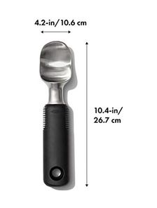 Aea94 131621152 - Sağlam Paslanmaz Çelik Dondurma Kaşığı 10,6 X 26,7 Cm 420Ml Beyaz