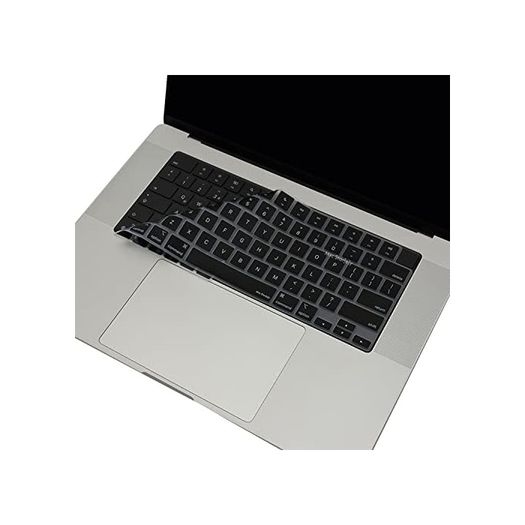 Aebo 131611641 Macbook Us İngilizce Klavye Koruyucu Ansı Amerikan Enter M1-M5 A2681 A3113 A3240 A3449 A2941 A3241 A2442 A2779 A2992 A2485 A2991 Keyboard Cover Touch Id Siyah