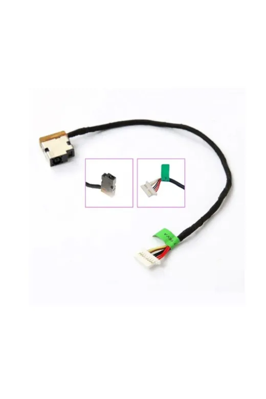 Afila KR60701V2.yy22 Hp Uyumlu 14-Am107Nt (Y7Z06Ea) Notebook Dc Power Jack, Şarj Soketi Girişi (Kablolu) 8-Pin