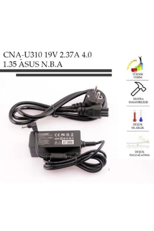 Afila NA-KR60929-10368 Asus E510K Uyumlu Notebook Adaptörü, Şarj Aleti Cihazı 45W