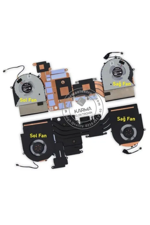 Afila NF-KR51120V2.1Zxy2 Asus Rog Strix Gl703V Gl703Vd Gl703Vm Notebok Cpu Fanı / Sağ - Ver.2
