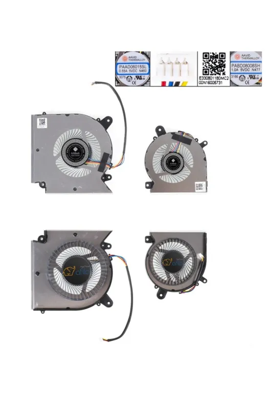 Afila NF-KR51179SET…-.1Zy43 Msi Katana Gf76 12Ue-830Xtruyumlu Cpu,işlemci +Gpu, Vga, Ekran Kartı Fanı / Sağ-Sol Set(Msi)