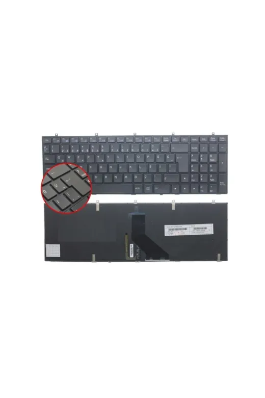 Afila NK-KR30342L..Klv12 Monster W670, W670Srq, W670Rcq Notebook Klavyesi Siyah Tr Işıklı