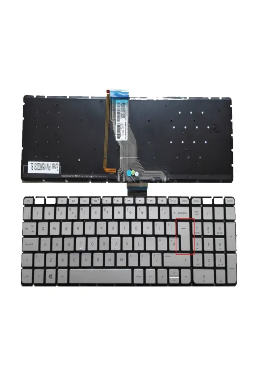 Afila NK-KR30366..Klv30 Hp Omen 15-Ax 15-Ax001Nt Klavye (Silver - Tr) Işıklı - B.enter