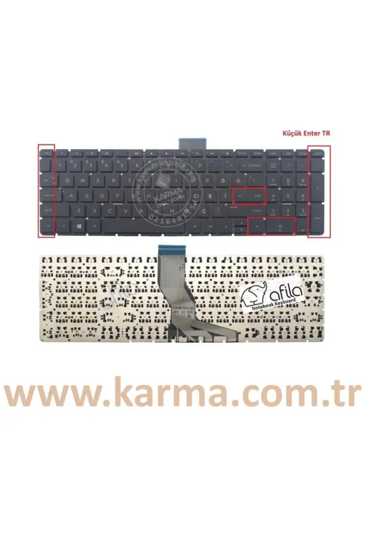 Afila NK-KR30552S-19042025-009 Hp 17-Bs100Nt (3Ga87Ea) Notebook Klavyesi, Laptop Tuş Takımı (Siyah Tr)