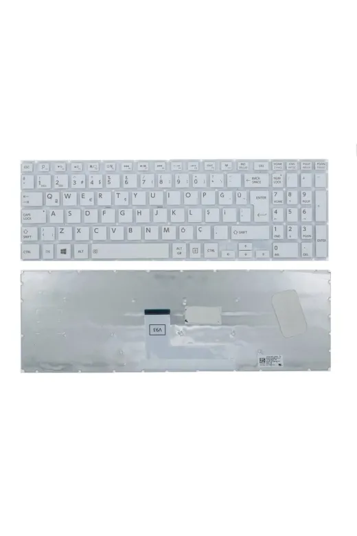 Afila NK-KR30744B.49 Toshiba Satellite L50D L50D-A L50D-B-10K Uyumlu Klavye Beyaz Tr