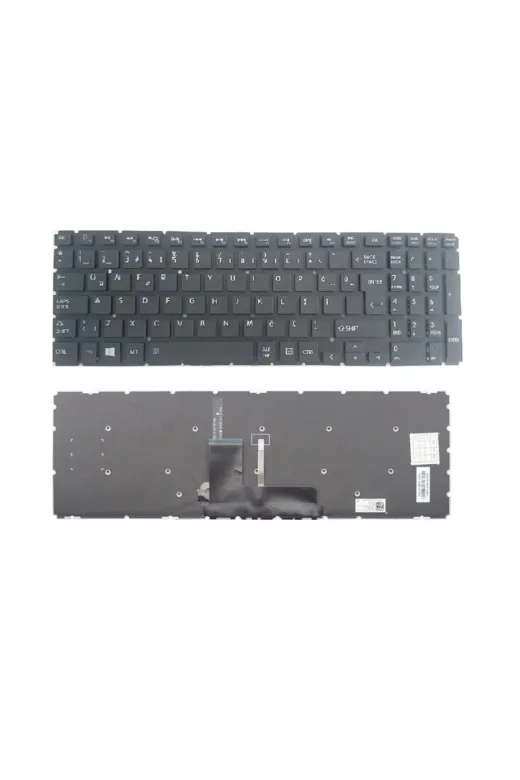 Afila NK-KR30744L.X64 Toshiba Dynabook Satellite L50T-A-122 Klavye Siyah Tr Işıklı