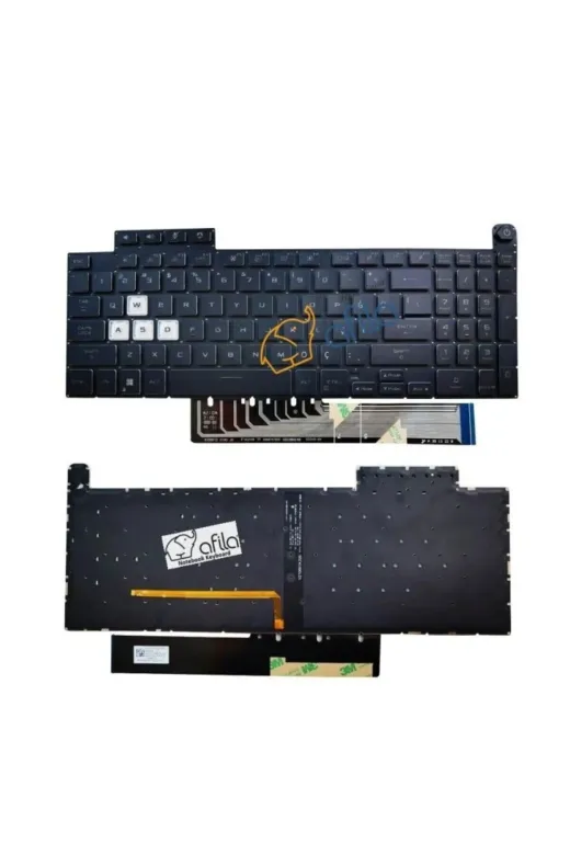 Afila NK-KR30925SL.yen293 Asus Tuf Gaming A15 Fa507Rm-Hn052A26 Uyumlu Notebook Klavyesi (Siyah Tr) Rgb Işıklı