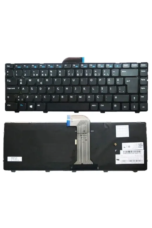 Afila NK-KR50590..-x.1Z4 Dell Latitude 14 3000 (3440)Uyumlu  Notebook Klavye - Tuş Takımı Işıklı