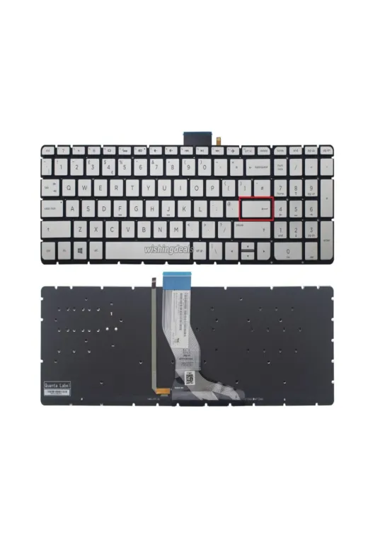 Afila NK-KR50634LG..Klv41 Hp 15-Bc401Nt, 15-Bc402Nt Klavyesi (Silver Gri Tr) Işıklı