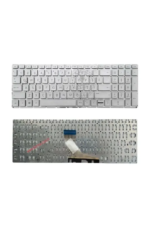 Afila NK-KR50651G..-x.1Z140 Hp Spectre X360 15-Df0028Na,  Uyumlu 15-Df0028Nb, 15-Df0029Na Notebook Klavyesi (Silver, Gri Tr)