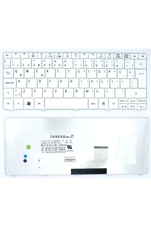 Afila NK-KR50657B.X50 Pk130Ae2019,pk130Ae3019,pk130Au1000 Notebook Klavye Beyaz Tr