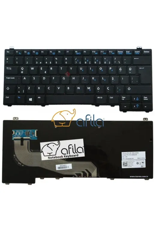 Afila TYCFKKXJ2N170420799295978 Dell Latitude E5440, E5450 Pk130Wq4A28, Sn7223 Notebook Klavyesi Tr 0M7Mry, Pk130Wq4A19 Uyumlu