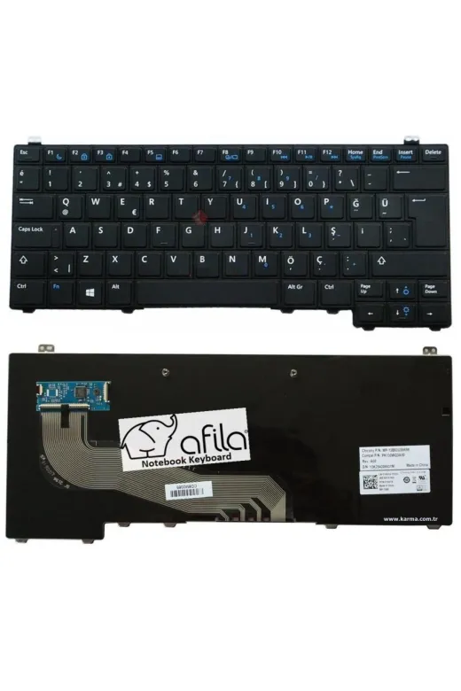 Afila TYCFKKXJ2N170420799295978 Dell Latitude E5440, E5450 Pk130Wq4A28, Sn7223 Notebook Klavyesi Tr 0M7Mry, Pk130Wq4A19 Uyumlu