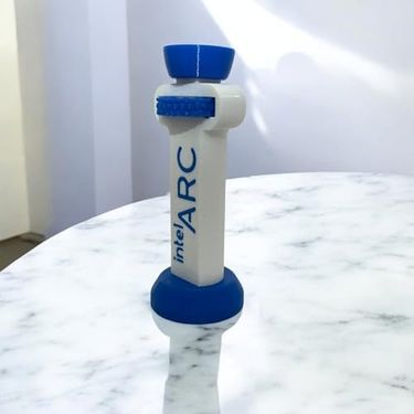 Afox 131612674 Ayarlanabilir Ekran Kartı Tutucu İntel Logolu, Ekran Kartı Destek Aparatı, Gpu 1 Adet