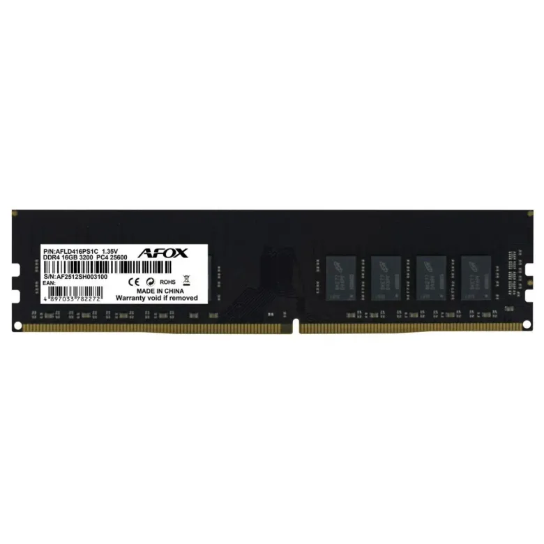 Afox 16GB DDR4 3200MHz DIMM Masaüstü Bellek