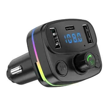 AFT-10. Acl Aft-10 Wireless, 1A 2Xusb, Tf Kartlı Type-C, Rgb Işıklı Fm Transmitter Wireless