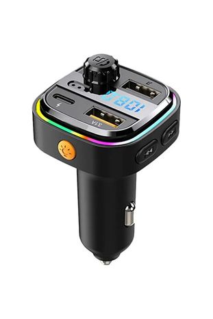 AFT-13 Wireless Acl Aft-13 3.1A Rgb Type-C Fm Transmitter Müzik Oynatıcı Kablosuz Bağlantı Araç Şarjı