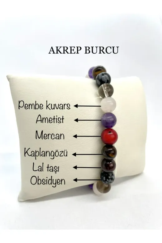 AgateStones TYC00226094470 Orijinal Akrep Burcu Bileklik