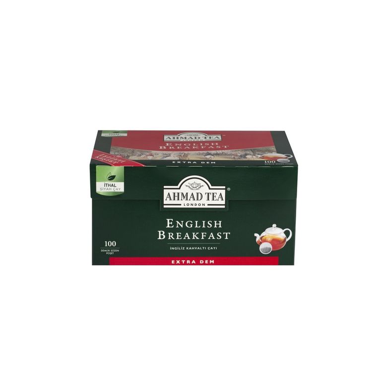 ahmadtea85421 Ahmad Tea London English Breakfast Demlik Poşet Çay 3.2Gr 100Lü