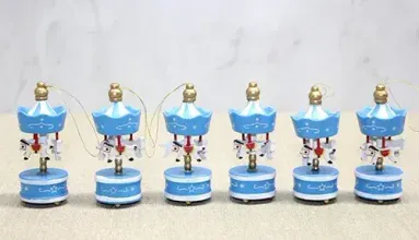 Ahşap 6'lı Dekoratif Atlı Karınca Alk4393