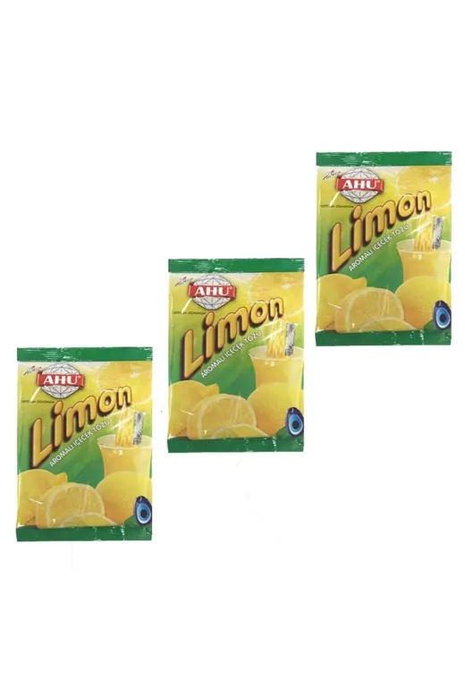 AHU AHU-GD-00001033 Limon Aromalı İçecek Tozu 250 Gr. X 3 Adet