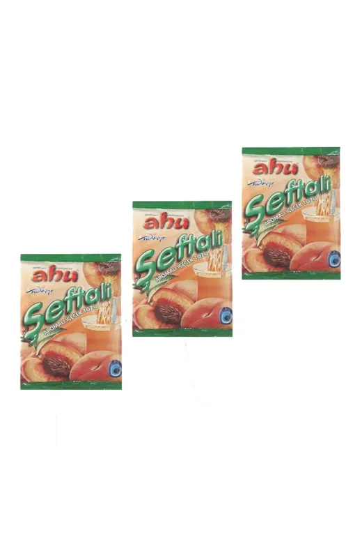 AHU AHU-GD-00001083 Şeftali Aromalı İçecek Tozu - 250 Gr X 3 Adet