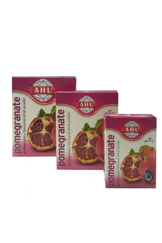 AHU AHU-GD-00001113 Nar Hazır Kutu Toz İçecek 500 Gr.+250 Gr.+ 100 Gr. Süper 3'lü Paket