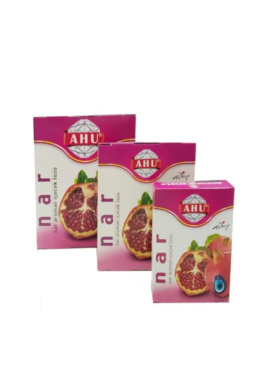 AHU AHU-GD-00001113 Nar Hazır Kutu Toz İçecek 500 Gr.+250 Gr.+ 100 Gr. Süper 3'lü Paket
