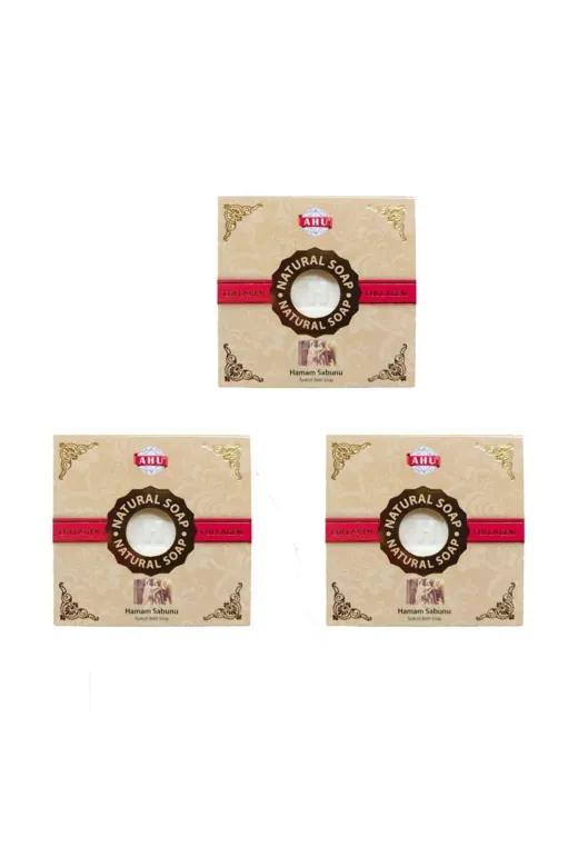 AHU AHU-GD-00001161 Türk Hamam Sabunu - 150 Gr X 3 Adet